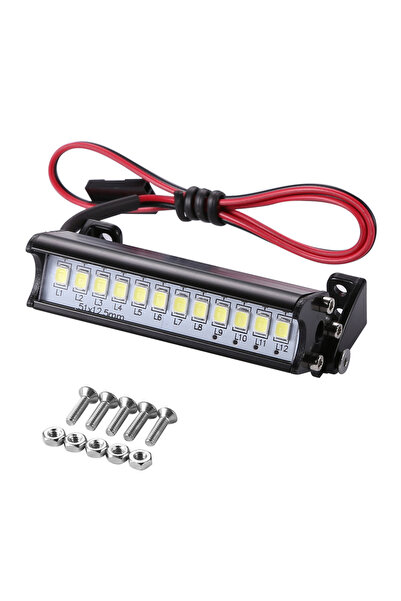 MOJOYCE شريط مصباح سقف شاحنة نموذجية عالمي 55 مم 12 ليد عالي السطوع لسيارة ال...