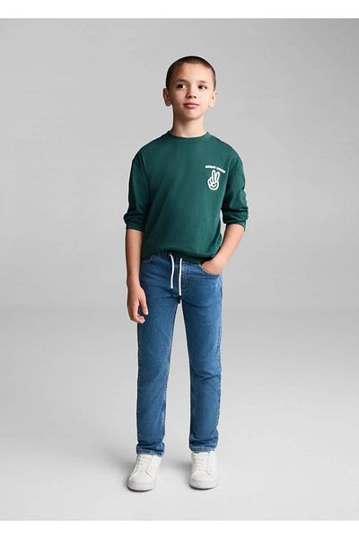 MANGO Kids Blugi cu dantelă în talie
