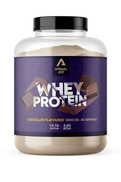 Animal Joy مسحوق بروتين وي بنكهة الشوكولاتة - 2000 جرام، 80 قطعة
