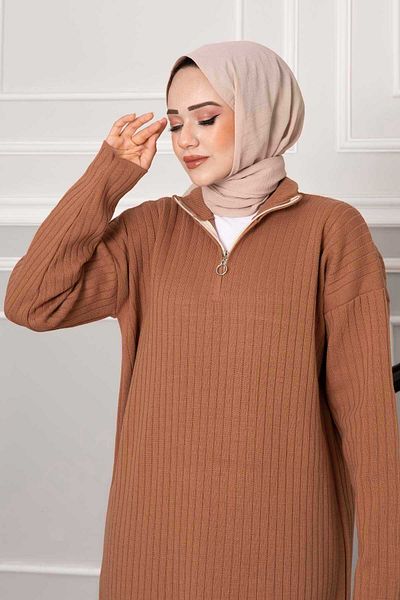 EBRUTESETTÜR Zippered Knitwear Dress
