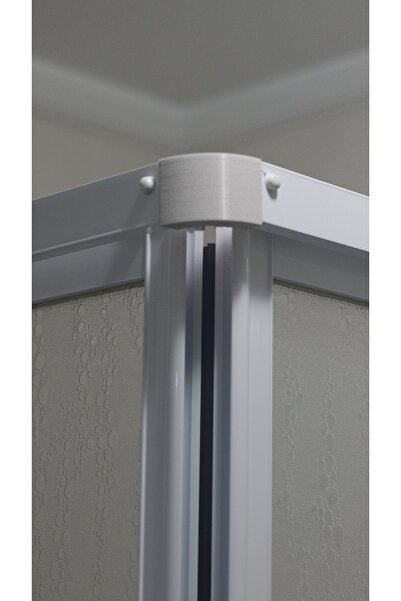 Akibo Çift Duşakabin Köşe (RAY BAĞLANTI BRAKETİ) | Beyaz (YEDEK PARÇA)