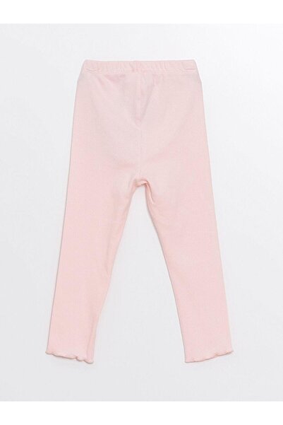 LC Waikiki Pink Elastic Baby Girl Pajama Bottoms - Set of 2