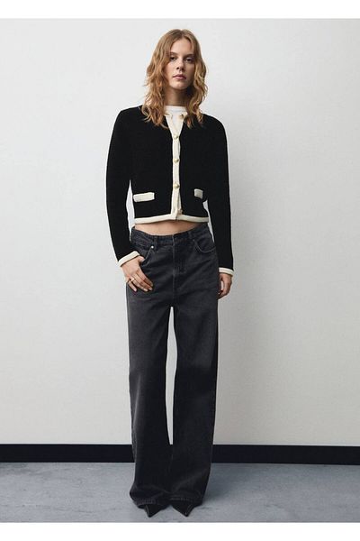 MANGO Woman Knit Jacket --