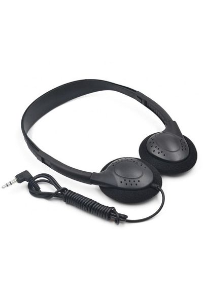 Choice Black Comfortable Wearing Noise Reduction ABS Portable Headphone Wired Headset Earbud Stereo 3.5mm C
