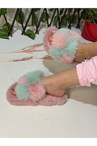 olgun slipper Papuci de casă cu blană silențioasă