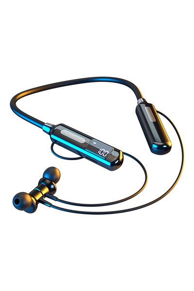 Choice black EARDECO With Sports Chip Bluetooth Headphone Bass Wireless Headphones With Microphone Neckband
