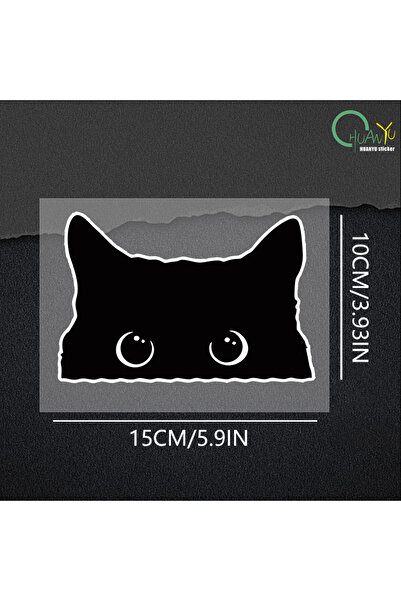 Choice ملصق سيارة واحد B018، قطعة واحدة، بتصميم قطة مثيرة للشفقة تسرق ساعة بع...