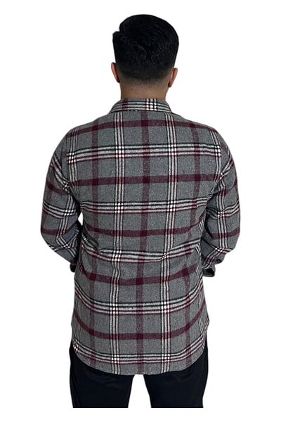 Pi Giyim Мъжка стандартна риза с дълъг ръкав Lumberjack