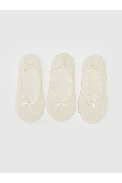 LC Waikiki Lw - جوارب راقصة باليه نسائية مزينة بفيونكة 3 قطع