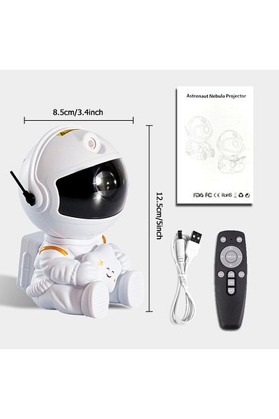 Choice White Star Astronaut Starry Sky Projection Light Full of Stars Ambient Light Spaceman Laser Nebula W