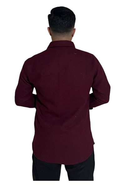 Pi Giyim Men's Regular Fit Winter Stamped Jacket Shirt