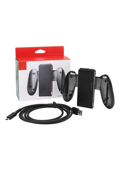 Choice Clear Black Original Clear Black Charge Grip For Switch Handle Grip Holder Charging Handgrip For Nin