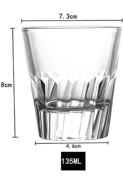 MIBRU Glass cortado coffee cup 135ml