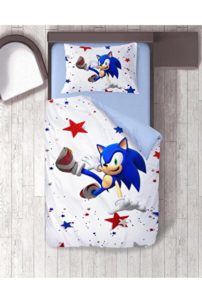 hediyechy Single Gift Duvet Cover Set - Soniç Printed, No Sheets