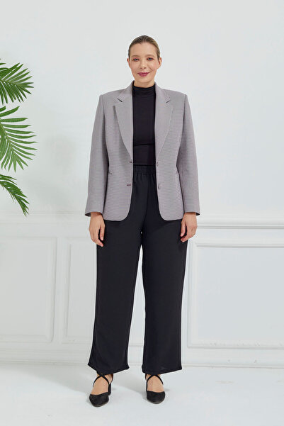 Fagi Γυναικείο κλασικό μπουφάν με κουμπιά με καρό