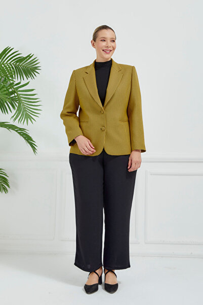 Fagi Γυναικείο κλασικό μπουφάν με κουμπιά με καρό