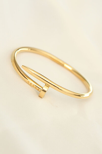 Skygo 316L Steel Gold Color Nail Model Bracelet - Tj-Bb4321