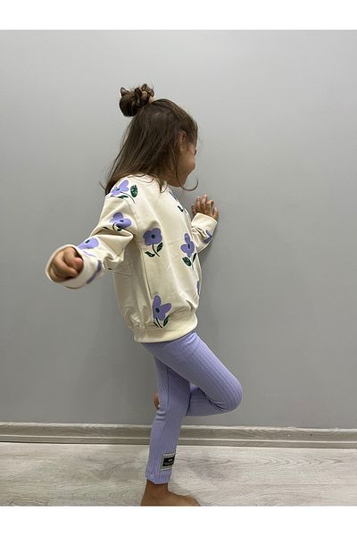 eloşkids Girl's Long Sleeve Interlock Pajamas Set