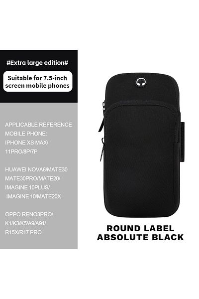 Choice Black Running mobile phone bag Wrist men's and women's arms universal Apple outdoor fitness equipmen