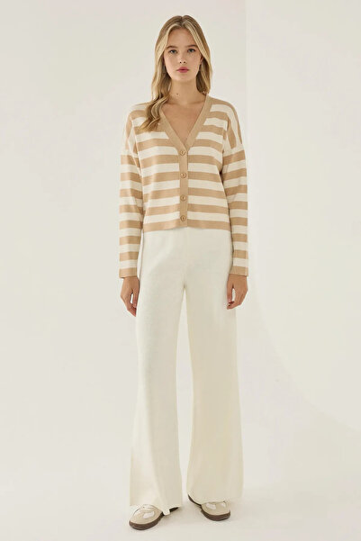 Hiccup Ζακέτα με λεπτομέρεια με κουμπιά με ριγέ V λαιμόκοψη