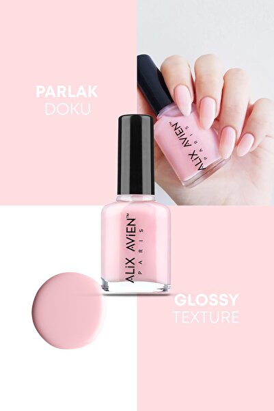 Alix Avien Açık Pembe Oje 05 - Yüksek Pigmentli Uzun Süreli Kalıcılık Hızlı Kuruma - Nail Lacquer 05