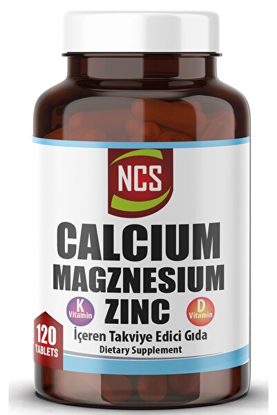 NCS Kalsiyum Magnezyum Taurat Çinko 120 Tablet Vitamin D K