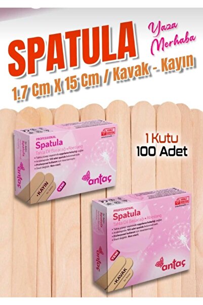 ella'nın çarşısı Spatula Ahşap Dil Basacağı Dil Çubuğu Ağda Spatulası 100'lü ...