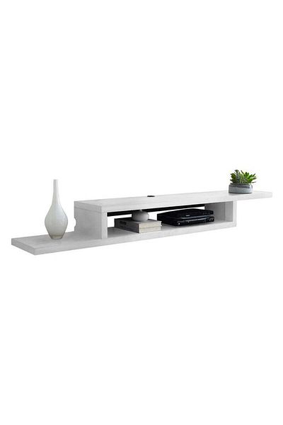 Modern home Wall-Mounted Floating TV Stand - 135cm - White