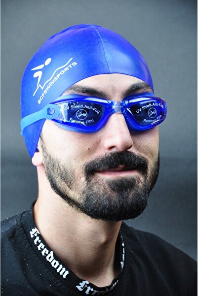 BCFSWİMSPORTS مجموعة احترافية مكونة من 4 قطع - نظارات سباحة لحمام السباحة وال...