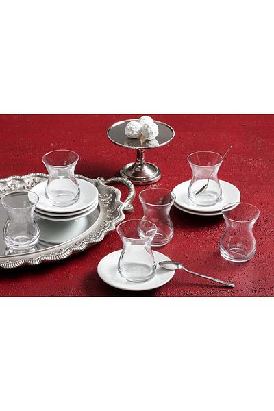 STOREMAX Ntwork Peride White Tea Set for 6 People Art 1087243