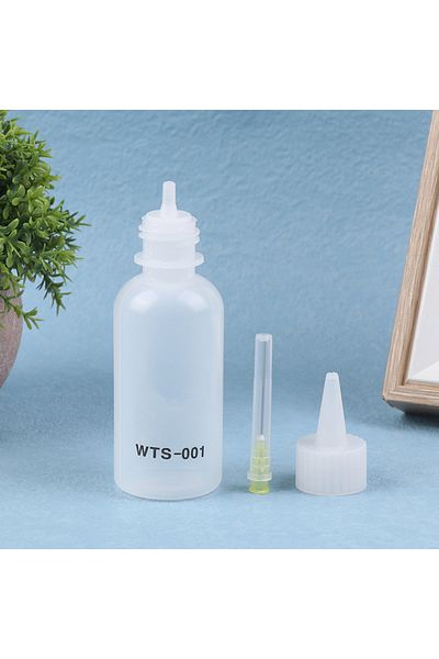 KOQZM 1Pc 50ML Plastic Liquid Alcohol Bottle For Dispenser Rosin Solder Flux Paste For Phone PCB Cleani...