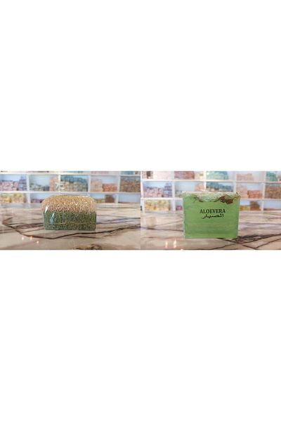 SABUNCU BABA SET OF 2 LIFFY 100% NATURAL HONEY MILK & LIFFY ALOE VERA SOAP -120 GRAMX2