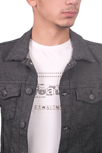 Booss Milano Men's Gray Denim Jacket