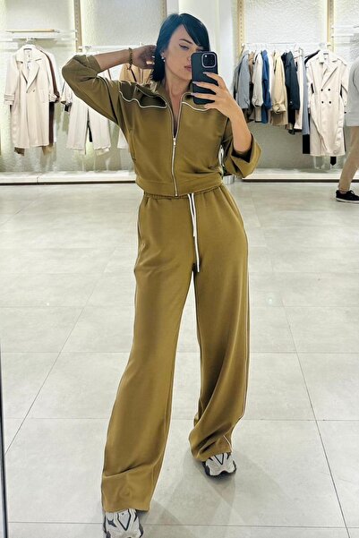 Suziş KADIN BİYE DETAYLI ALT ÜST EŞOFMAN TAKIM 51075