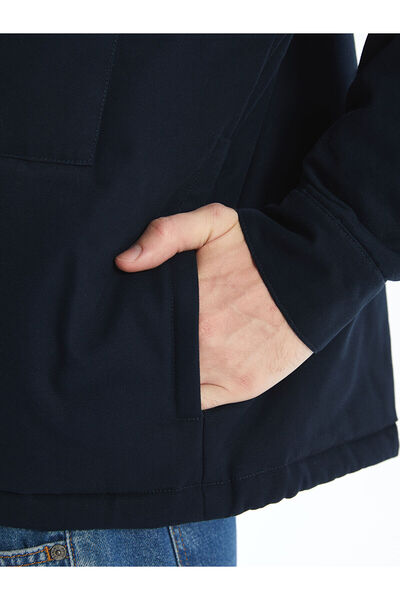 LC Waikiki Lcwk Pohodlný pánský kabát se stojatým límečkem