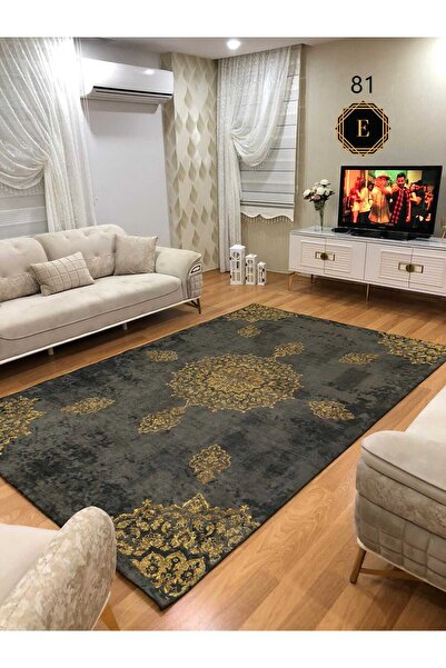 ALLGELSİN Еластичний килимовий чохол без губки, що миється, з цифровим принтом килимовий чохол сучасний смугастий чохол