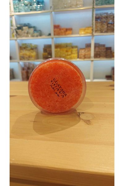 SABUNCU BABA Natural Peeling Round Guayaba Soap - 100%, 120 Grams
