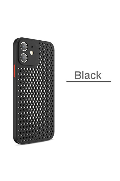 Choice جراب سيليكون ناعم أسود اللون، مقاوم للصدمات، يسمح بمرور الهواء، مناسب لهواتف آيفون 11، متوافق مع هواتف آيفون 16، 15، 14، 13، 12، 11
