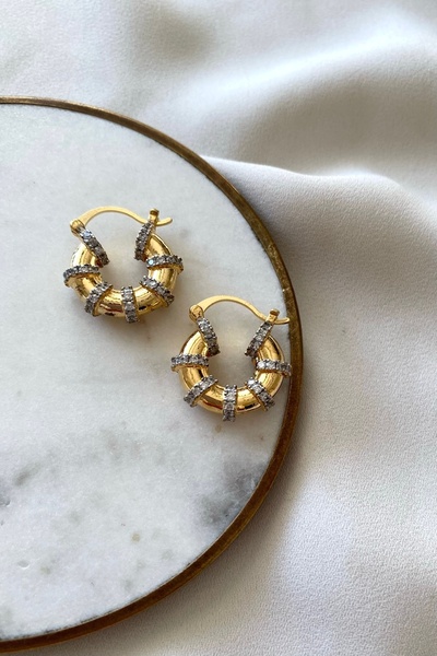 gaila design الصلب الاتجاه الأنابيب الدائري الرغيف الفرنسي حجر الأقراط