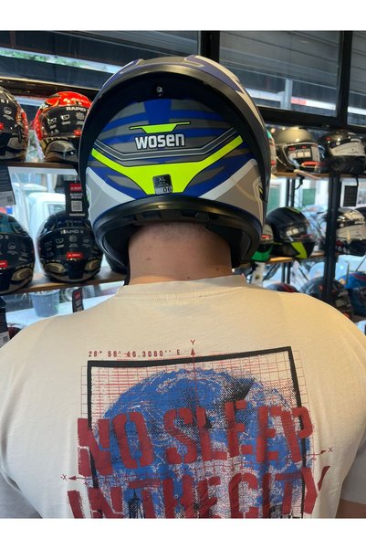 Dnc Motor Aksesuar Wosen Güneş Gözlüklü Çene Açılır Kask (Ş2)