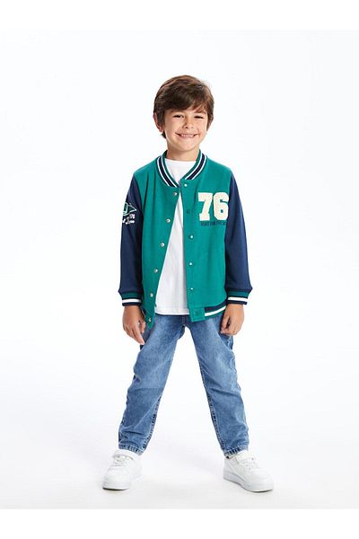 LC Waikiki Printed Boys' College Jacket