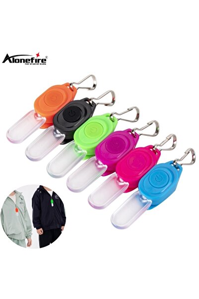 Choice سلسلة مفاتيح CR1220 زرقاء صغيرة مزودة بسحاب وامض ليلي من 5 قطع مزودة بإضاءة LED للمشي مع الكلاب والحيوانات الأليفة وحقيبة مدرسية للأطفال