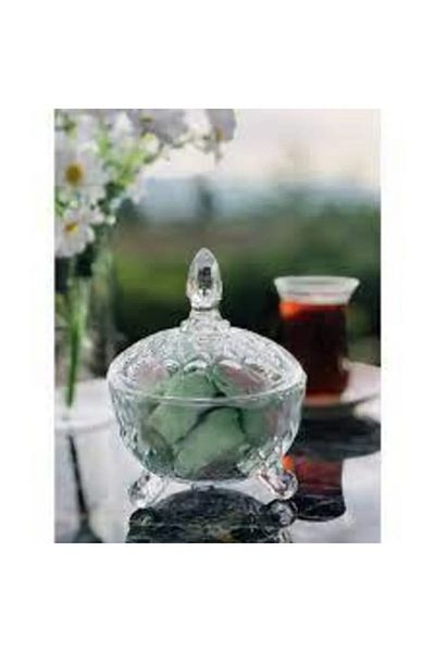 Mu Art Crystal Candy Pot Patterned Legged Royaleks-81196