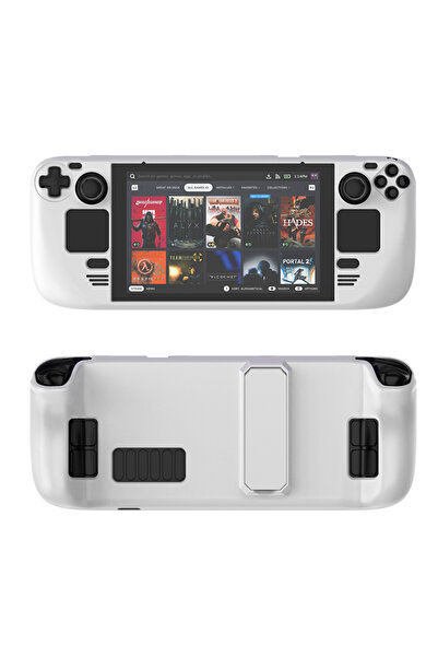 Choice غطاء حماية أبيض لجهاز Steam Deck ووحدة التحكم، غطاء حماية ملون صلب مع ...