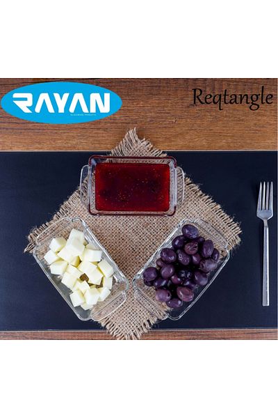 Mu Art Rayan Reqtangle Single Rectangular Glass Breakfast Bowl