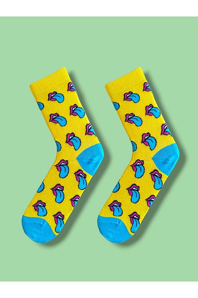 daphne studio Unisex Colorful Socks Patterned Knee High Socks