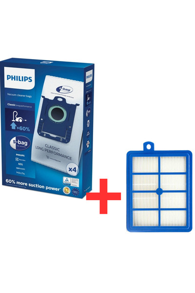 ERKOTECH Set de saci de praf și filtre HEPA Philips FC 8455/01 Performer