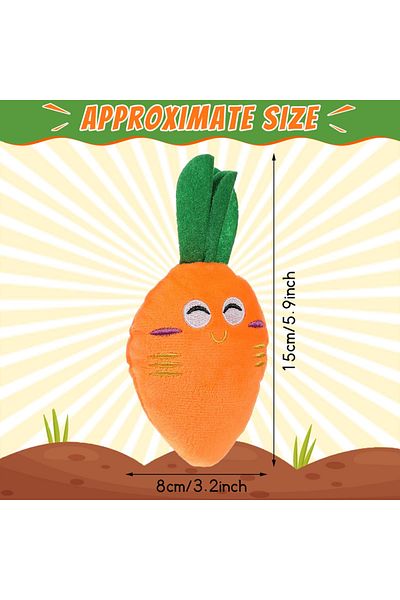 Choice 1pc Dog Squeaky Carrot Dog Toys Plush Stuffed Soft Puppy Chew Toys Interactive Pet Supplies For Smal