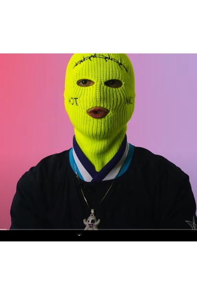 FG KONNİCHİWA Dikenli Not Nice Fosforlu Sarı Jack Kar Maskesi Travis Kar Maskesi Balaklava