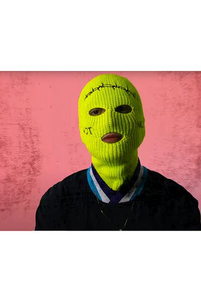 FG KONNİCHİWA Yellow Highlighter Spiny Jack Snow Mask - Travis Balaklava